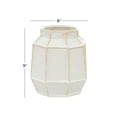 thumbnail image 3 of DecMode 9" Handmade White Ceramic Vase, 3 of 7