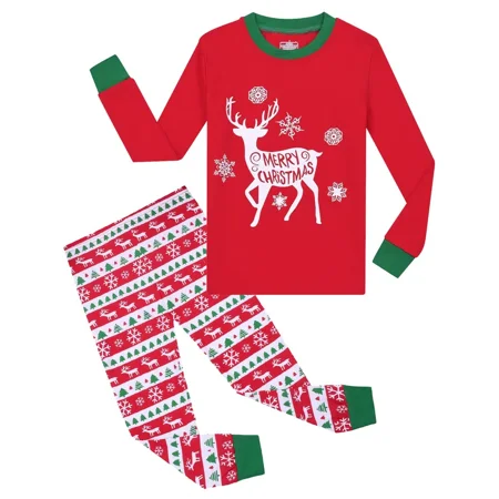 

2pcs Christmas Boys & Girls Pajama Set
