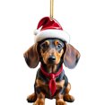 thumbnail image 2 of Adorno acrílico para perro de dibujos animados de Navidad, colgante para perro, suministros para fiesta en casa (G-1), 2 of 8