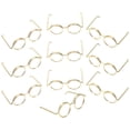 thumbnail image 3 of FELTECHELECTR 10 gafas pequeñas para muñecas con montura de alambre de metal, minigafas de sol para muñecas, juguetes para vestir., 3 of 3