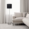 thumbnail image 4 of Lampadaire Simple Designs Brushed Nickel Drum Shade, 4 of 8