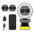 thumbnail image 1 of Cámara para Streaming YEYIAN FlexCam con Iluminación Anillo de luz 3 Temperaturas LED y Control Remoto Microfono con reducción de Ruido HDR YPW-QHDAF-M1, 1 of 1