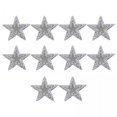 thumbnail image 1 of 2x10x Parches De Estrellas De Diamantes De Imitación Apliques Reparación Accesorios De Costura Plata, 1 of 8