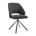 thumbnail image 1 of Silla de Comedor Macarena Silla Giratoria 360 Grados Portátil con Respaldo Negro, 1 of 8