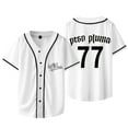 thumbnail image 2 of Peso Pluma 77 Jersey Exodo Tour Merch Baseball Jacket Women Men Fashion Casual Short Sleeve T-shirts, 2 of 3