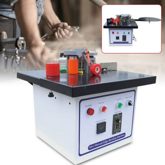 Double Side Gluing Wood Banding Machine 110V Portable 1200W Edge Bander Machine