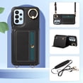 thumbnail image 2 of Allytechgroup Wallet Case for Samsung Galaxy A23 4G, Shockproof PU Leather & TPU Flip Stand Slim Fit with Card Slots and Ring Holder Shoulder Strap, Stay Stylish and Organized, Black, 2 of 11