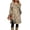 Earthy Yellow, variant on Women's Floral Print Long Sleeve Dress Casual Round Neck Midi with Pockets for Spring and Fall Daily Wear Green 2XL