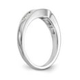 thumbnail image 6 of 14K White Gold Ring Band Wedding Diamond Round , Size 5, 6 of 6