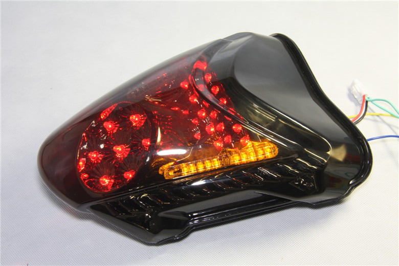 SMT Clear Led Tail Light Brake Light with Integrated Turn Signals Indicators Compatible With 2008-2012 Suzuki Hayabusa GSX1300R B075CTW76Y 