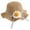 Khaki, variant on Stretch Hat for Children's Girls Cute Sun-screen Hat Summer Bow Sun Hat 3 to 8 Years Beach Hat Braided Flower Hat Beach Hat