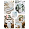 thumbnail image 3 of Ombre Brown Blue Cloth Napkins Set of 4 Reusable Dinner Napkins, Summer Coastal Ocean Sea Beach Wave Cocktail Napkin Washable Table Napkins for Wedding/Holiday Party/Baby Shower 20"x20", 3 of 7