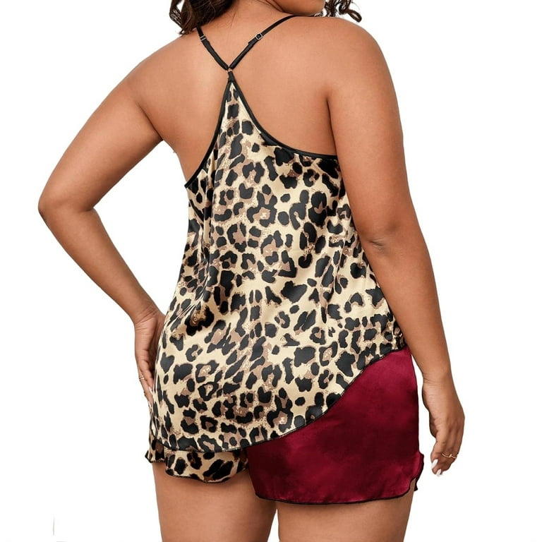 Spaghetti Strap Jungle Print Pajama Gift sets Spaghetti Strap Jungle Print Pajama Gift sets