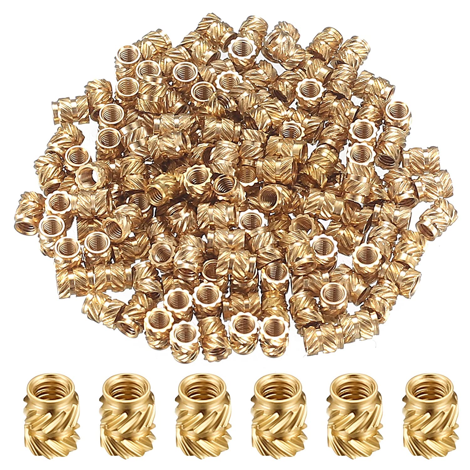 Threaded Insert 3D Print M3 Thread Insert Knurled Brass Nuts M3 x 5.7 x
