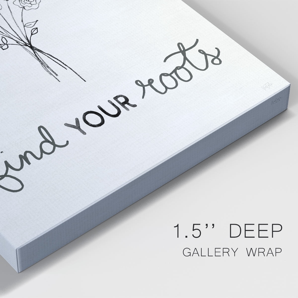 Find Your Roots Sketch Premium Gallery Wrapped Canvas - Ready to Hang