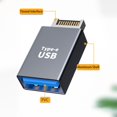 thumbnail image 4 of Type-E USB 3.1 Front Panel Adapter 90 Degree Elbow Female to Male Converter for Motherboard Data Transmission Charging 5-10Gbps, 4 of 6