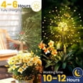 thumbnail image 6 of 8pcs 60 LED 8IN1 Solar Firework Lights Outdoor Total 480 LED Landscape Lights for Garden Party Decor, 6 of 7