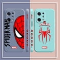 thumbnail image 4 of Case For OPPO FIND X6 X3 REALME X7 X50 RENO 2 4Z 4 6 Lite 5Z 5F 4G 5G PRO Liquid Silicone Case Marvel's Spider-Man Spider Face, 4 of 5