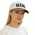 thumbnail image 2 of itvber Womens Mama Trucker Hat, Vintage Embroidered Mom Baseball Cap, Trendy New Mom Gifts Mothers Day Outfits for Mommin 2026, 2 of 4