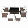 thumbnail image 2 of Outdoor Dining Table Set Rattan Wicker - 9pc, 2 of 3