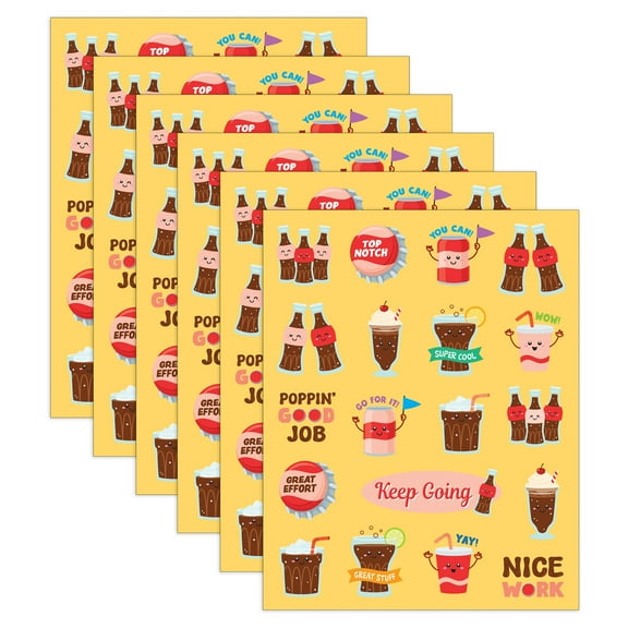 Teacher Created Resources Cola Smelly Stickers, 114 Per Pack, 6 Packs