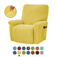 thumbnail image 1 of Housse de Fauteuil Inclinable Extensible Couverture Complète Couleur Unie pour LAZBOY Remplacement-Shorts, 1 of 5