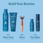 Harrys Shaving Razor for Men with 2 Razor Blade Refill Cartridges, Ember Orange