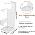 thumbnail image 3 of 2Pcs Light Saber Stand Wall Mount Transparent Acrylic Light Sword Duel Crossed Display Stand Double Light Sword Wall Rack for Displaying Light Swords, 3 of 5