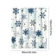 thumbnail image 3 of CaiYueKe Winter Shower Curtains for Bathroom Snowflake Shower Curtain Christmas Bathroom Decor Winter Holiday Washable Durable Fabric Bathroom Curtains 71x35.4 Inch, 3 of 7