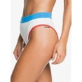 thumbnail image 2 of Roxy Women's Swim Large Hello July High Cut Bikini Bottom   White L, 2 of 3