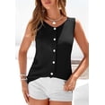 thumbnail image 4 of PRETTYGARDEN Womens Sweater Vest Spring Tops Cute Summer Sleeveless Cardigan Casual Knit Button Up Tank Tops, 4 of 10