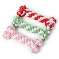 thumbnail image 2 of Dog Rope Toy Creative Bone Shape Dog Bite Toy Pet Bite Rope Pet Teething Toy, 2 of 5