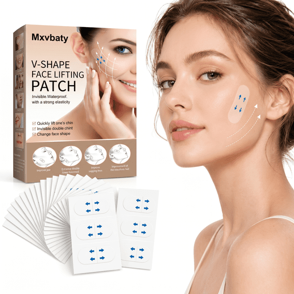 V-Shape Face Lifting Patch, Instant Invisible Face Lift Tape for Double Chin & Jawline – Waterproof, Highly Elastic Make-up Lifting Strips, 120PCS