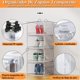 thumbnail image 3 of Organizadores de zapatos 34 x 26.5 x 19 cm paquete de 6 caja de zapatos acrílico apilable transparente con puerta de succión incluido 6 bolsas organiz, 3 of 6