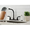 thumbnail image 3 of Kingston Brass KB715RXL Restoration 8-Inch Centerset Kitchen Faucet with White Sprayer, Oil Rubbed Bronze, 3 of 5