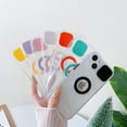 thumbnail image 5 of Candy Color Ring Holder Slide Lens Camera Cover Protection Clear Soft Compatible with iPhone Case (White,iPhone 14 Pro Max), 5 of 12