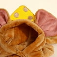 thumbnail image 6 of PRAETER Pet Dog Costume Cute Plus Velvet Warm Cheese Mouse Big EarsHoodies Coat Winter Warm Fleece Puppy Dog Clothes for Cat French Bulldog Chihuahua Small Dog Clothing, 6 of 8