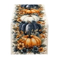 thumbnail image 5 of PoyoKee Thanksgiving Table Runner, 72" x 13" Linen Holiday Table Cloth, Fall Decor Tablecloth for Dining Home Mantel Living Room Party Decorations, 5 of 6