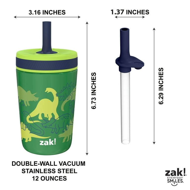 Zak! Designs Stainless Steel Double Wall Vacuum Leakproof Tumbler