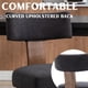 thumbnail image 5 of Sillas de Comedor RIVOVA Juego de 2 Tapizadas en Lino con Patas de Madera, 5 of 8