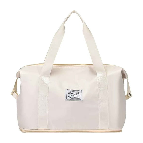 Ovzne New Shoulder Crossbody Bag, Large Capacity Nylon Cloth Travel Bag with Multiple Compartments, Wet and Dry Separation, Foldable Design for Space-Saving