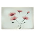 thumbnail image 1 of Abstract Cutting Board, Pure Romantic Cool Simple Natural Flower with Blossoms Art Print, Decorative Tempered Glass Cutting and Serving Board, Large Size, Pink Green and White, by Ambesonne, 1 of 1
