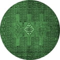 thumbnail image 1 of Ahgly Company Indoor Round Persian Emerald Green Traditional Area Rugs, 8' Round, 1 of 4