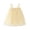 Yellow a, variant on HAOTAGS Party Dresses for Girl,Summer Floral Embroidery Tulle Sleeveless Dress Pink 6-7T