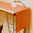 thumbnail image 1 of GFDYREE Linendo Hemstitch Linen Table Runner 14x108 Inches Long - Caramel, 100% Pure Linen Fabric Tabletop Deco for Wedding,Party,Home, 1 of 2