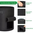 thumbnail image 4 of Bolsa para plantar papas de 2 piezas de 7 galones, maceta de tela inflable con asa, bolsa para plantar vegetales con maceta no tejida, adecuada para tomates, vegetales y frutas (negro), 4 of 7