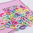thumbnail image 3 of 800pcs Acrylic Linking Rings Oval Acrylic Link Connectors Link Rings for DIY Chain, 3 of 8