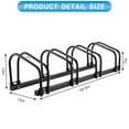 thumbnail image 4 of Trimate Bicycle Floor Parking Rack Stand for 4 Bicycles, Indoor Home Garage Storage,  2.4" Width for Most of Bicycles, 40"x12.6"x10.3", Steel Black Powder Coated, 4 of 7