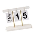 thumbnail image 1 of Calendario De Escritorio Con Tapa De Pie, Calendario De Escritorio Perpetuo Elegante Y Duradero, Reutilizable Para Oficina Y Hogar, 1 of 7