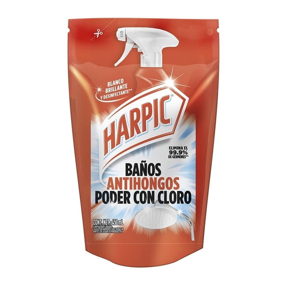 Limpiador Líquido para Baños Harpic Antihongos 450ml